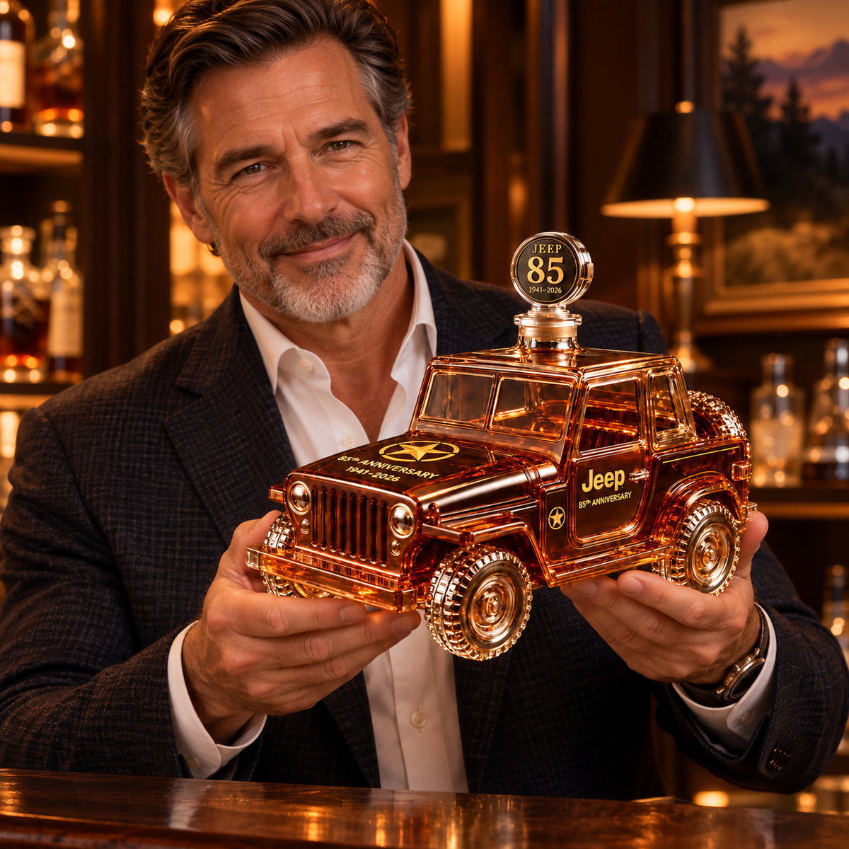 Jeep 85th Anniversary Whiskey Decanter