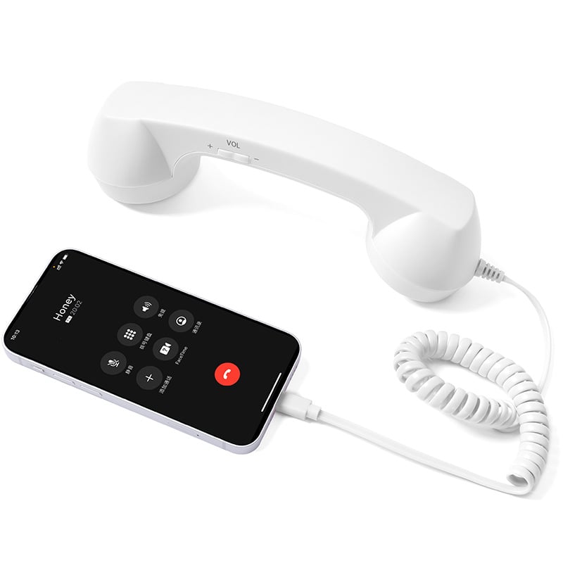 📞Vintage Select Bluetooth Phone Handset - Wireless/Wired and USB Phone Receiver for Comfortable Calls, Bluetooth/Type-c Port📞