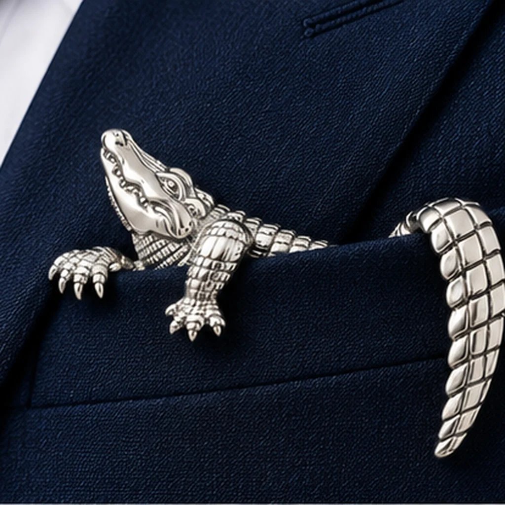 ✨ Luxury Sculpted Animal Brooch – Premium Statement Piece for Suits & Blazers