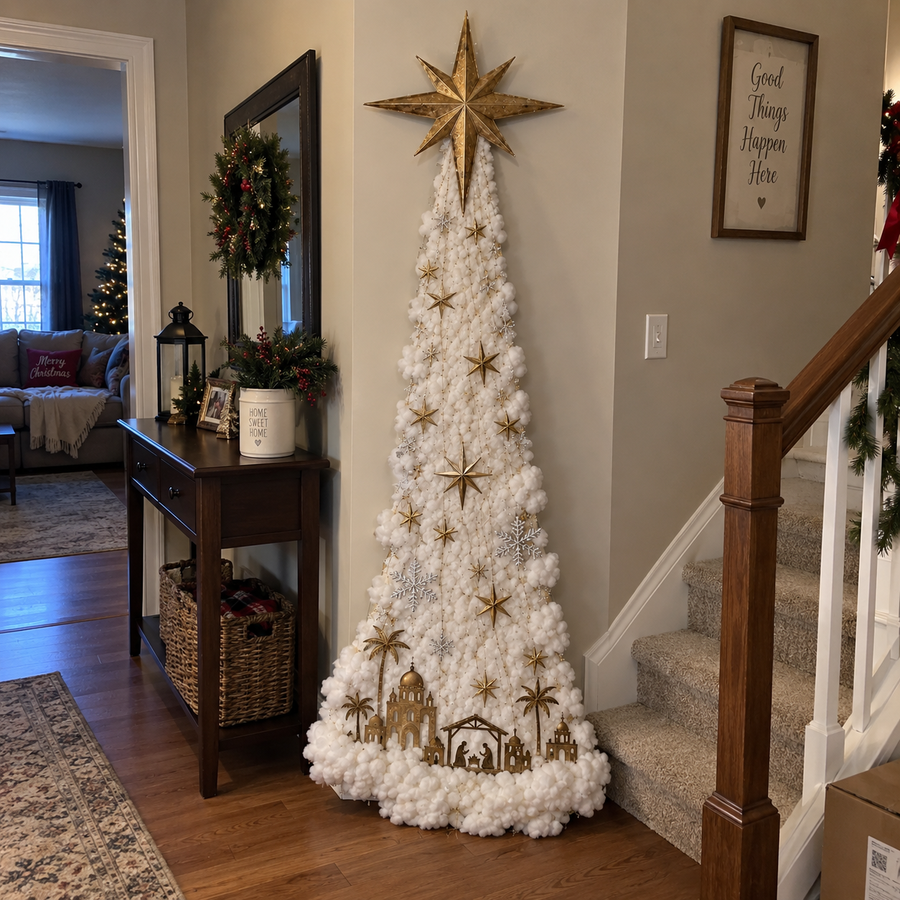 Customer holiday wall display