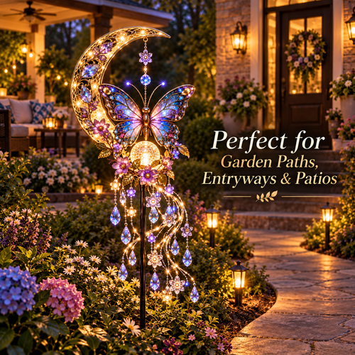🦋✨ Butterfly Moon Garden Cascade™ – Turn Your Garden Into a Fairytale