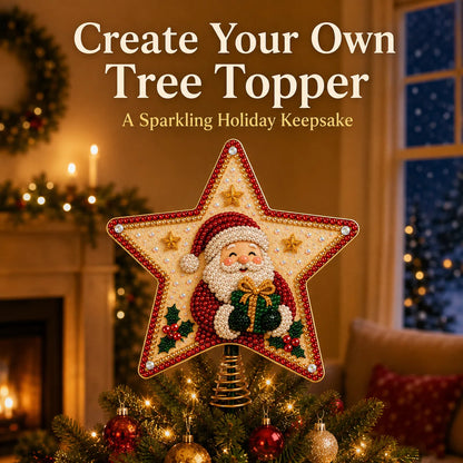 🔥Last Day 49% OFF - 🎄🎅Pearl Diamond Art Christmas Tree Topper Kit