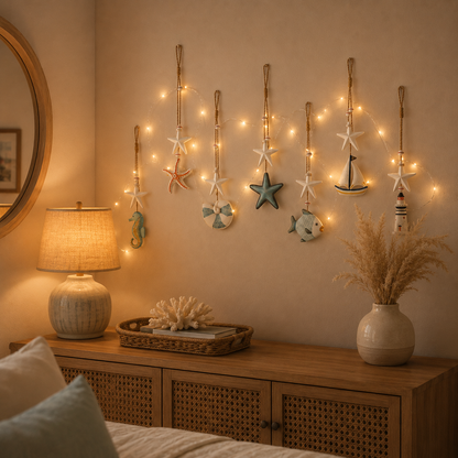 ✨Seaside Glow Wall Hangings — Set of 7