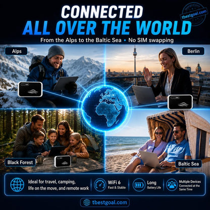 📶🌍 PocketLink Travel WiFi – Compact Wireless Connection for Work, Trips & Everyday Use