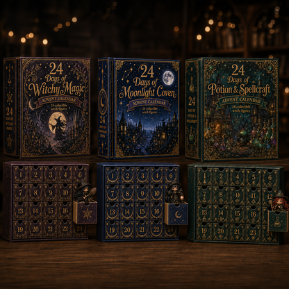 ⏰Limited Stock 49% OFF🔥 2026 The Five Covens Witch Advent Calendar – 24 Collectible Witches, 4 Magical Coven Styles