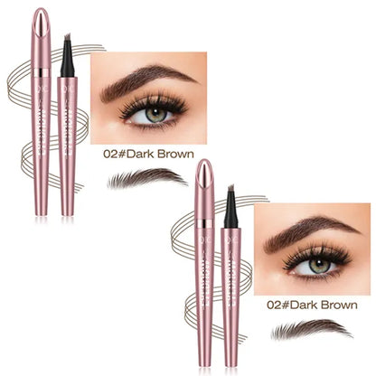 🎁Buy 1 Get 1 Free✨Waterproof Micro-Fork Eyebrow Pencil, Long-Lasting Brow Pen for Natural Hair-Like Strokes