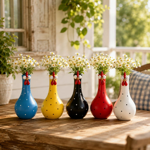 Cluck & Bloom™ Whimsical Chicken Flower Vase