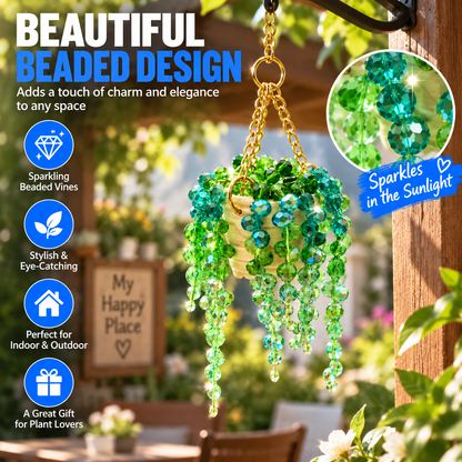 ✨ Beaded Plant Suncatcher – Turn Dead Corners Into Sun-Drenched Works of Art