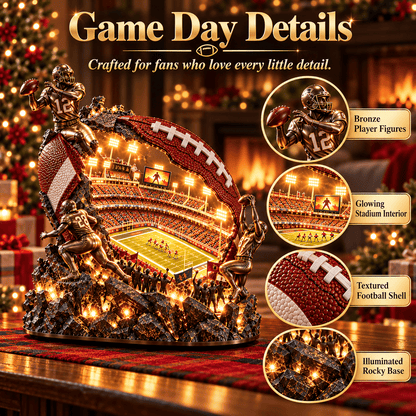🏈 A Stadium Inside a Football™ – Lighted Game Day Collectible 🏟️