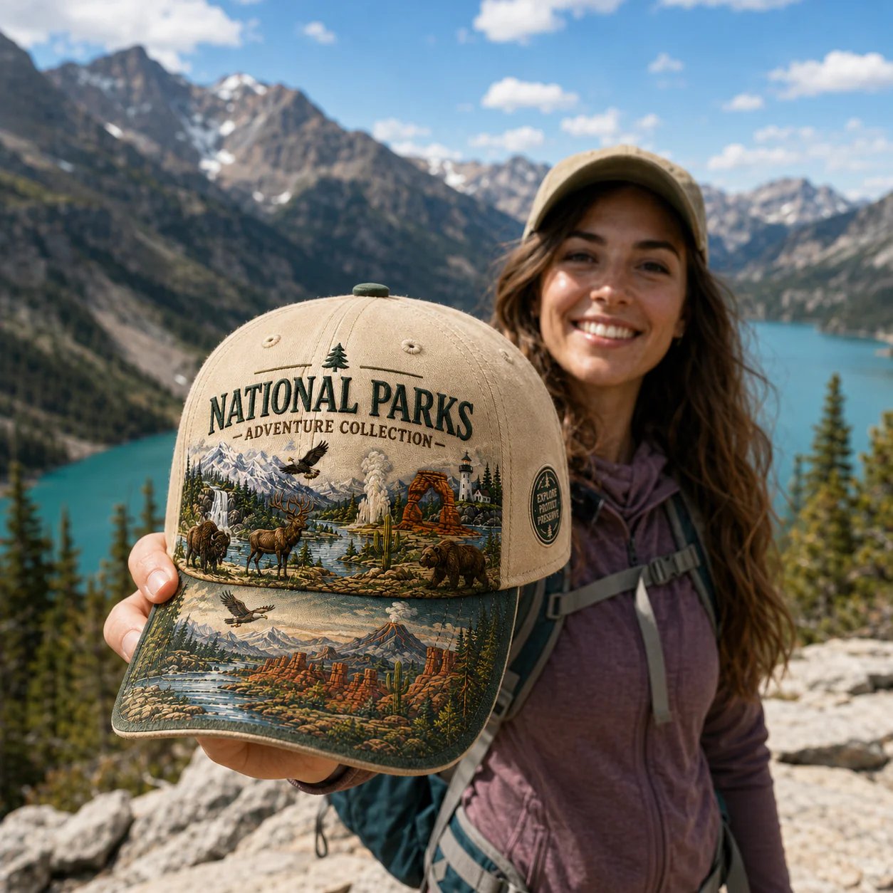 🌲 National Park Adventure Cap – Carry the Outdoors Wherever You Go