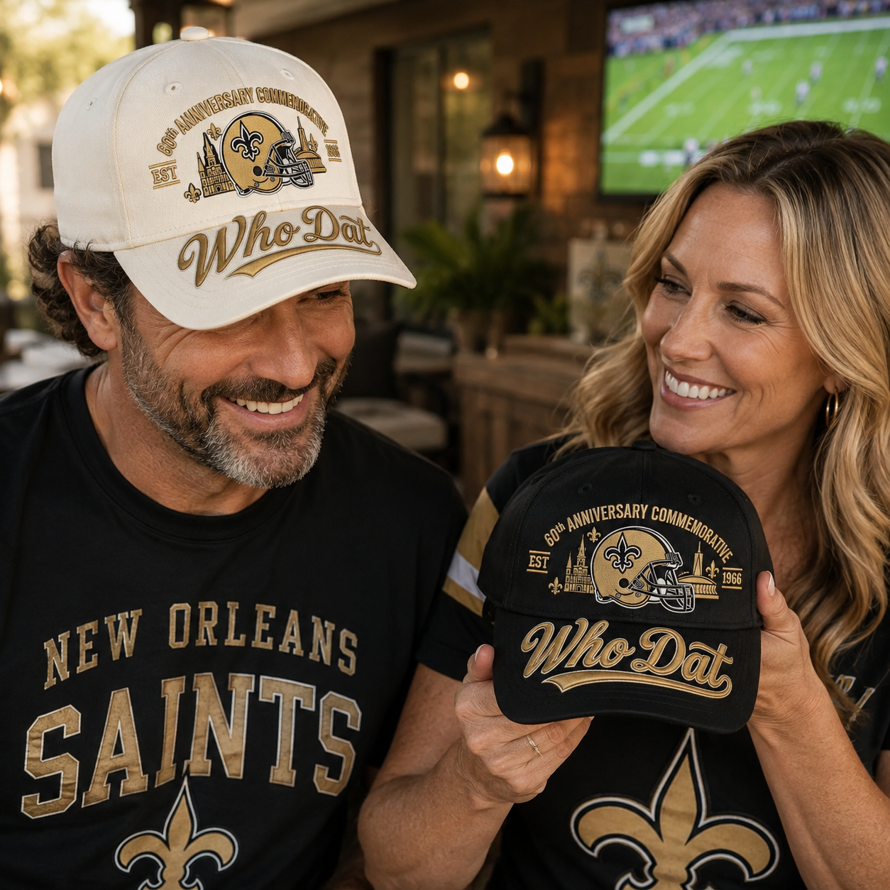 🇺🇸 Last Day Promo: 49% OFF⚜️🏈Who Dat 60th Anniversary Baseball Cap