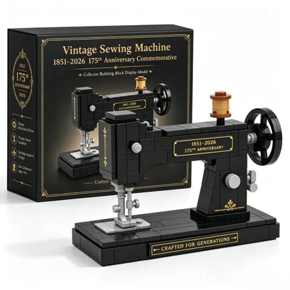 Vintage Sewing Machine Brick Building Set