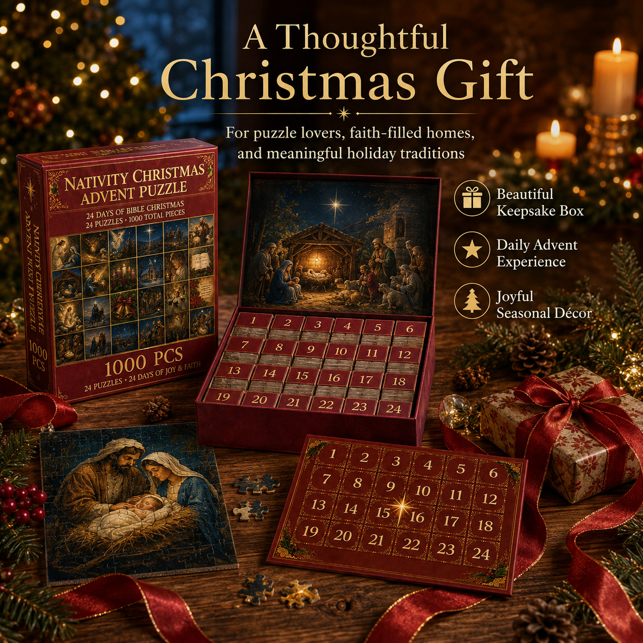 Nativity Christmas Advent Puzzle