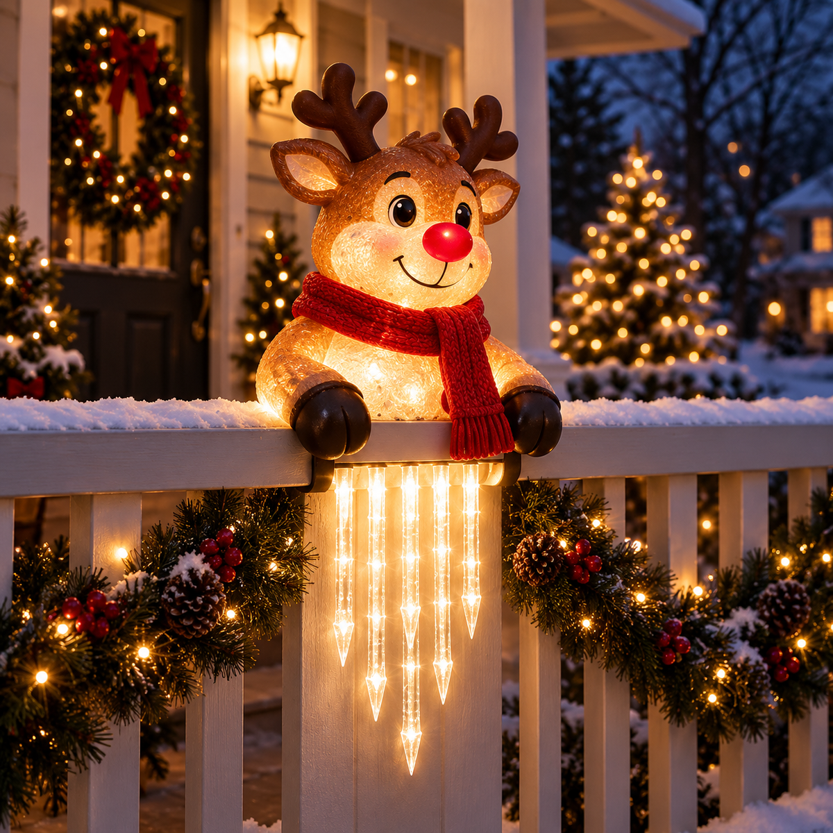 🐻🎄 Winter Light Cute Bear Icicle Light