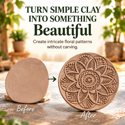 🌸🎨 Blooming Floral Mosaic Stamp Set – 11-Piece Creative DIY Craft Kit for Handmade Cards, Journals & Paper Art ✨