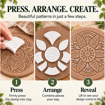 🌸🎨 Blooming Floral Mosaic Stamp Set – 11-Piece Creative DIY Craft Kit for Handmade Cards, Journals & Paper Art ✨