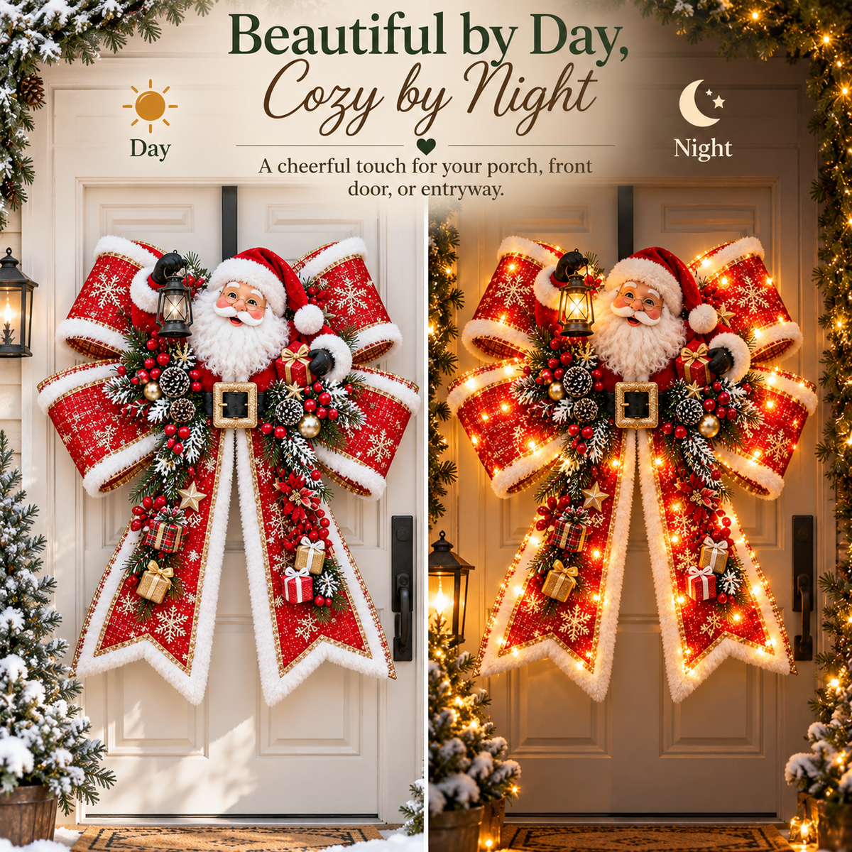 🎀 Giant Christmas Glow Bows | 6 Magical Light-Up Holiday Styles