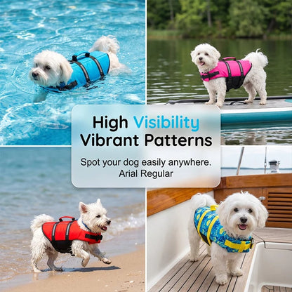 🐕 High-Buoyancy Dog Life Jacket – Ergonomic Fit, Reinforced Handle & Ripstop Design