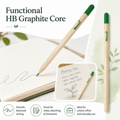 Plantable Green Seed Pencil — Write, Plant & Grow