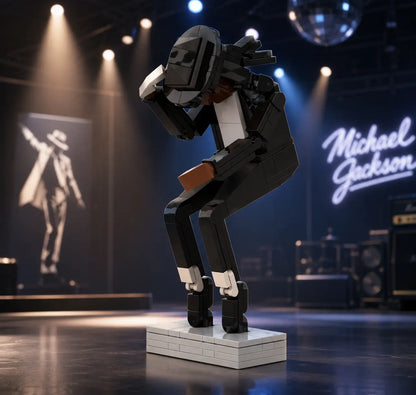 🕺 Michael Jackson Tribute Building Block Figure – Classic Dance Pose Collectible for Music Fans 🎤