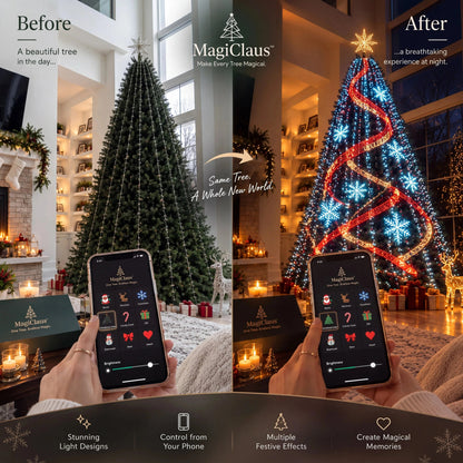 ⚡️FREE SHIPPING🔥-Smart Animated Christmas Tree Lights – App-Controlled LED Effects