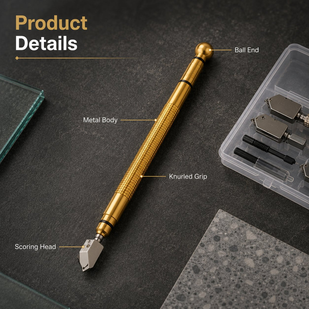 🔧🎯 Handheld Precision Scoring Cutter – Compact Tool for Glass, Ceramic & Porcelain Projects