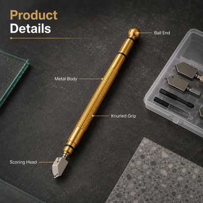 🔧🎯 Handheld Precision Scoring Cutter – Compact Tool for Glass, Ceramic & Porcelain Projects