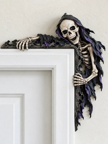 ⏰LAST DAY 50% OFF💀 Spooky Reaper Door Frame Corner Decor