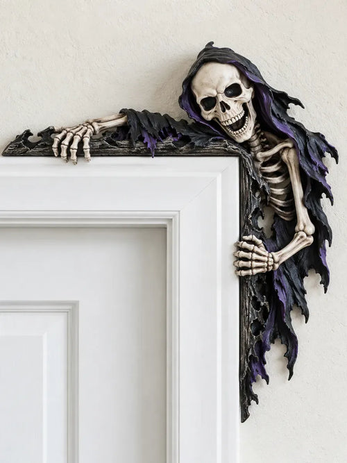 ⏰LAST DAY 50% OFF💀 Spooky Reaper Door Frame Corner Decor