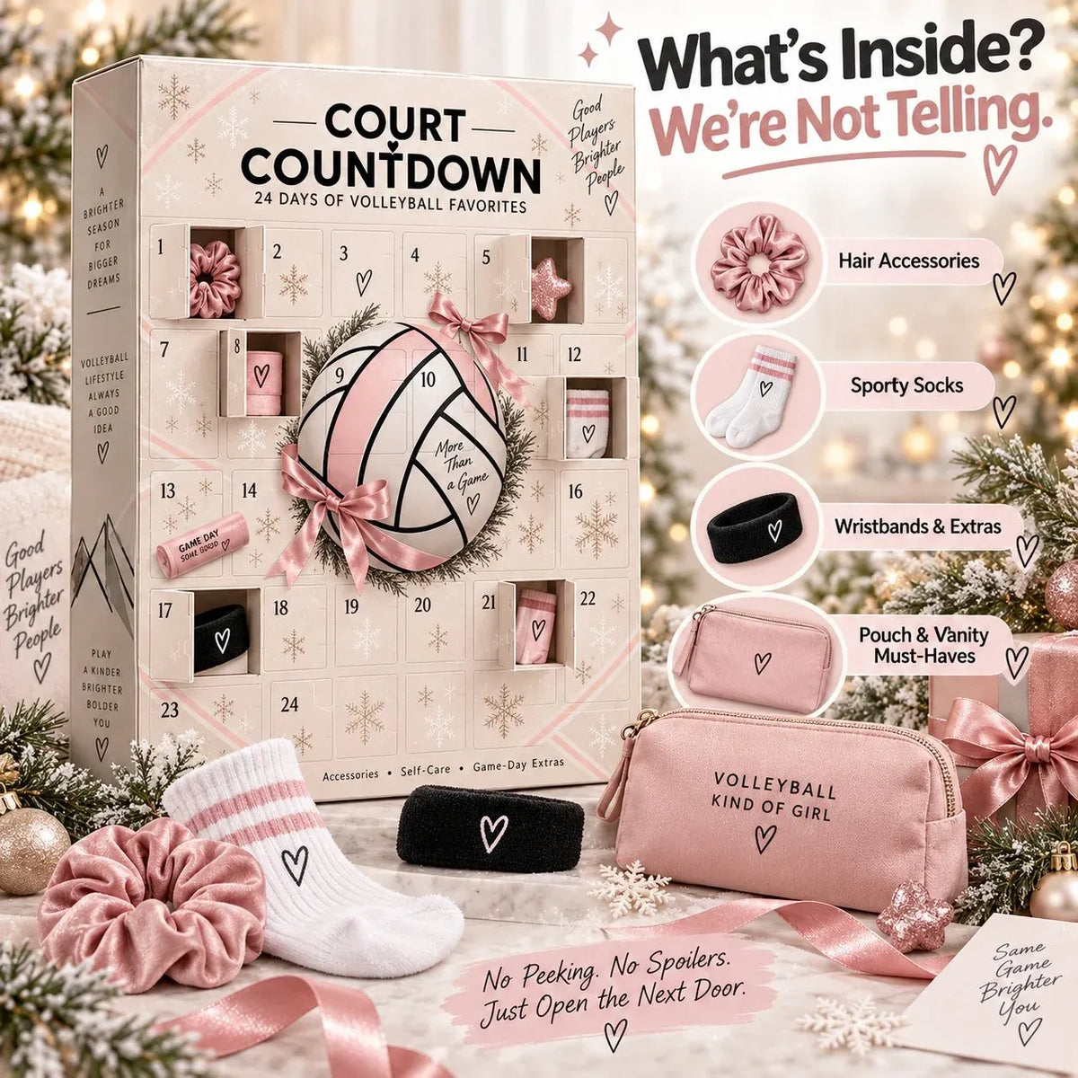 ⏳ Last Day 49% OFF – 🏐 2026 Volleyball Advent Calendar | 24 Mystery Doors with Sporty Surprises for Players & Volleyball Fans 🎁