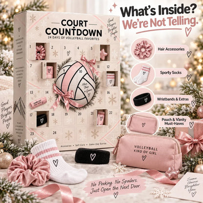 ⏳ Last Day 49% OFF – 🏐 2026 Volleyball Advent Calendar | 24 Mystery Doors with Sporty Surprises for Players & Volleyball Fans 🎁