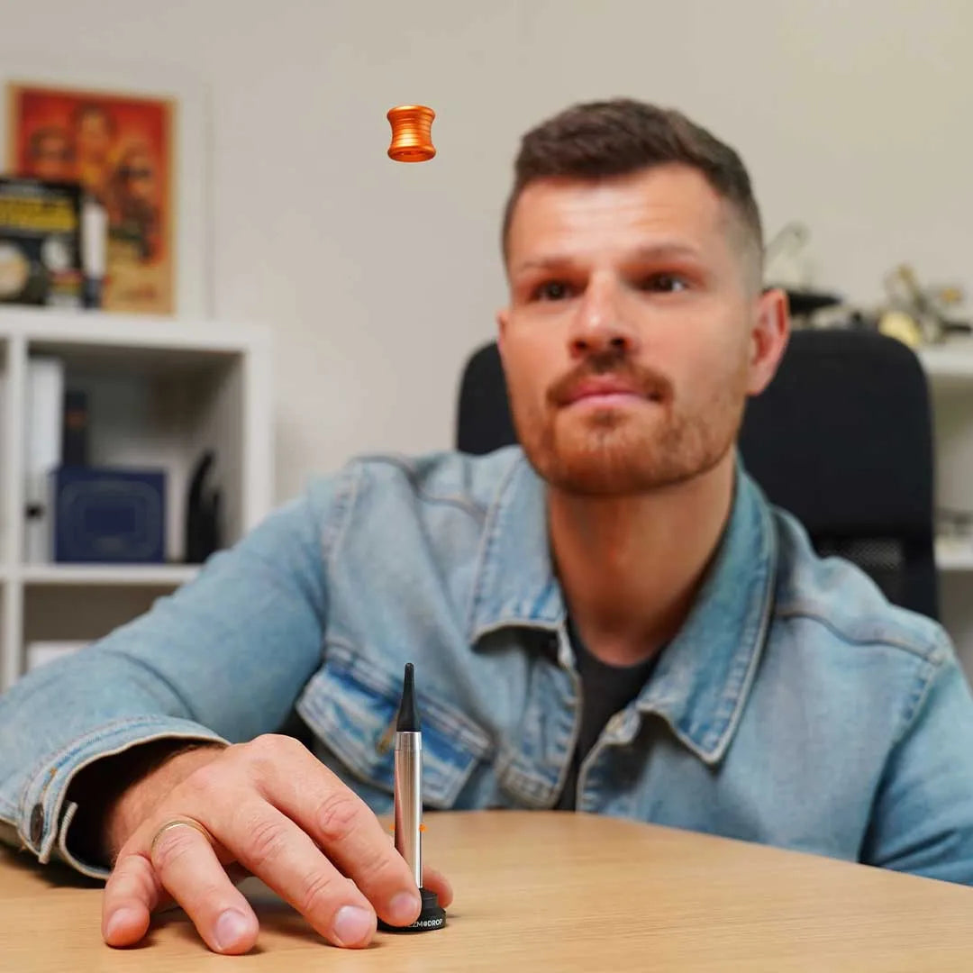 Kinetic Desk toy That Performs Impossible Landing