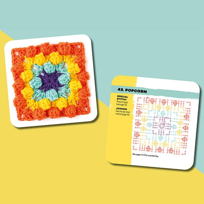 🧶✨ 50-Design Crochet Inspiration Card Set – Portable Stitch, Pattern & Color Guide