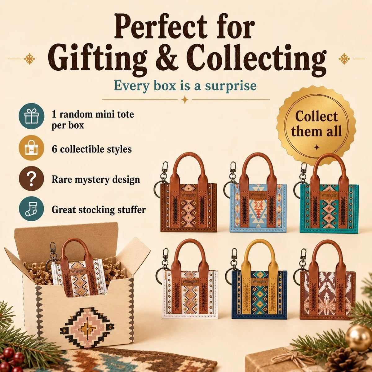 🔥HOT SALE🔥🤠Southwestern Mini Tote Blind Box – Unbox a Little Western Surprise