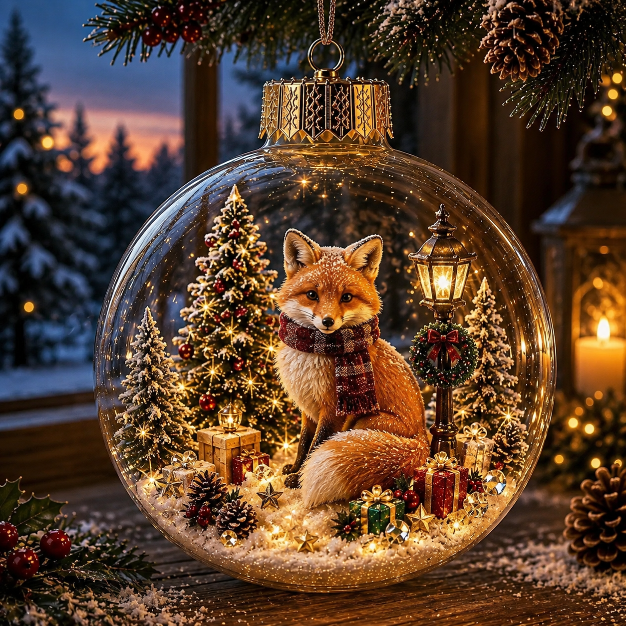 🎁✨ Magical Glass Christmas Ornaments