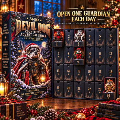 🐾🔥 Devil Dog 24-Day Christmas Countdown Advent Calendar
