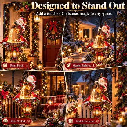 🔥Last Day 50% OFF-🎄 Santa’s Magical Light Pour – Cardinal Christmas Hanging Garden Lantern