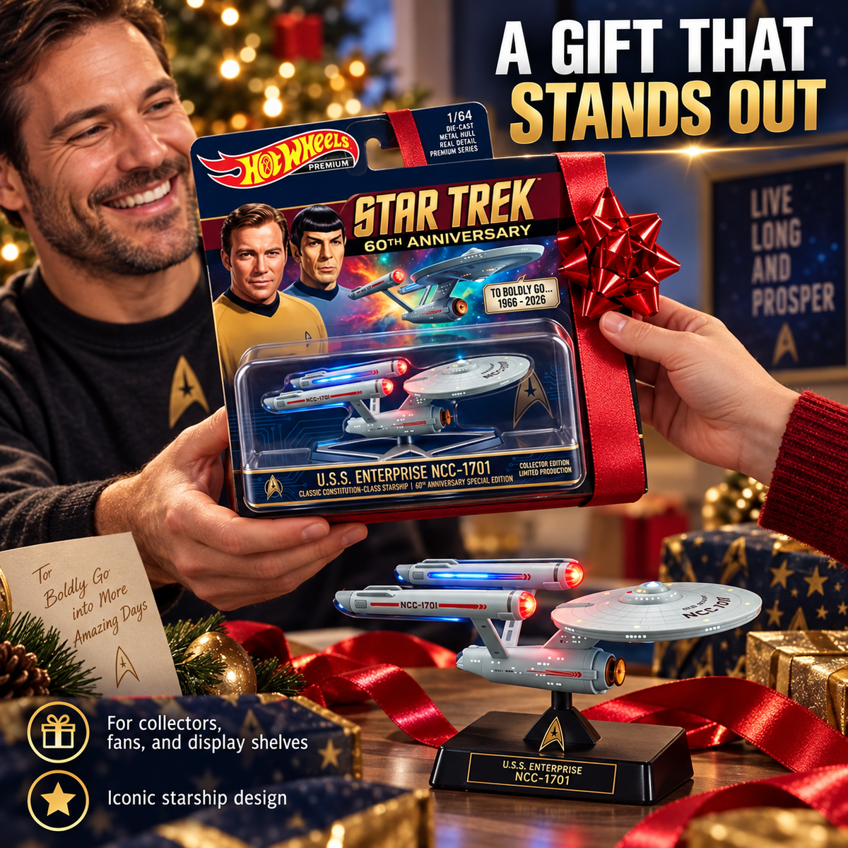 🖖 STAR TREK 60TH ANNIVERSARY U.S.S. ENTERPRISE NCC-1701 COLLECTIBLE