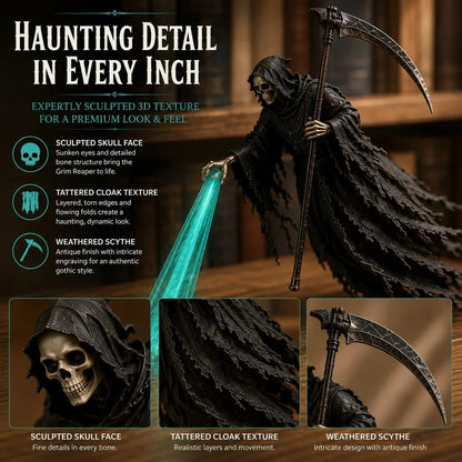 💀 The Soul Collector — Haunted Reaper Shelf Light