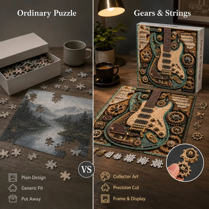 ⏰LAST DAY 50% OFF 🧩Creative Steampunk Guitar 3D Puzzle