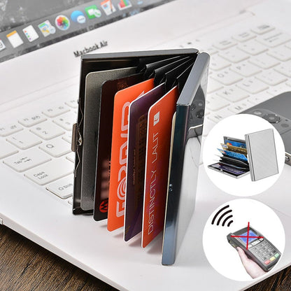 💳 Stainless Steel RFID-Blocking Card Holder