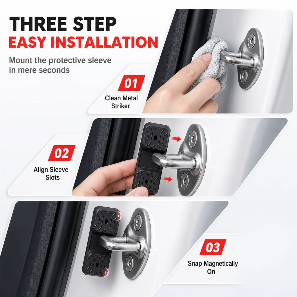 🔥🎁🚗 Magnetic Car Door Silencer Pads – Reduce Door Slam Noise & Protect Your Vehicle