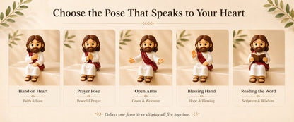 🎁LAST DAY 50% OFF- ✝️🙏 Jesus Shelf Sitter Figurines – 5 Meaningful Poses ❤️ Christian Faith Desk & Shelf Décor 🎁