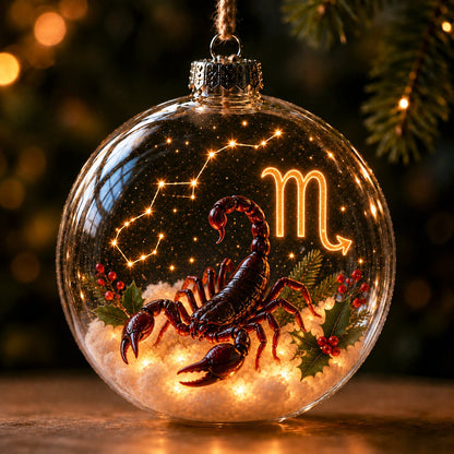 ✨ Lighted Zodiac Christmas Ornament
