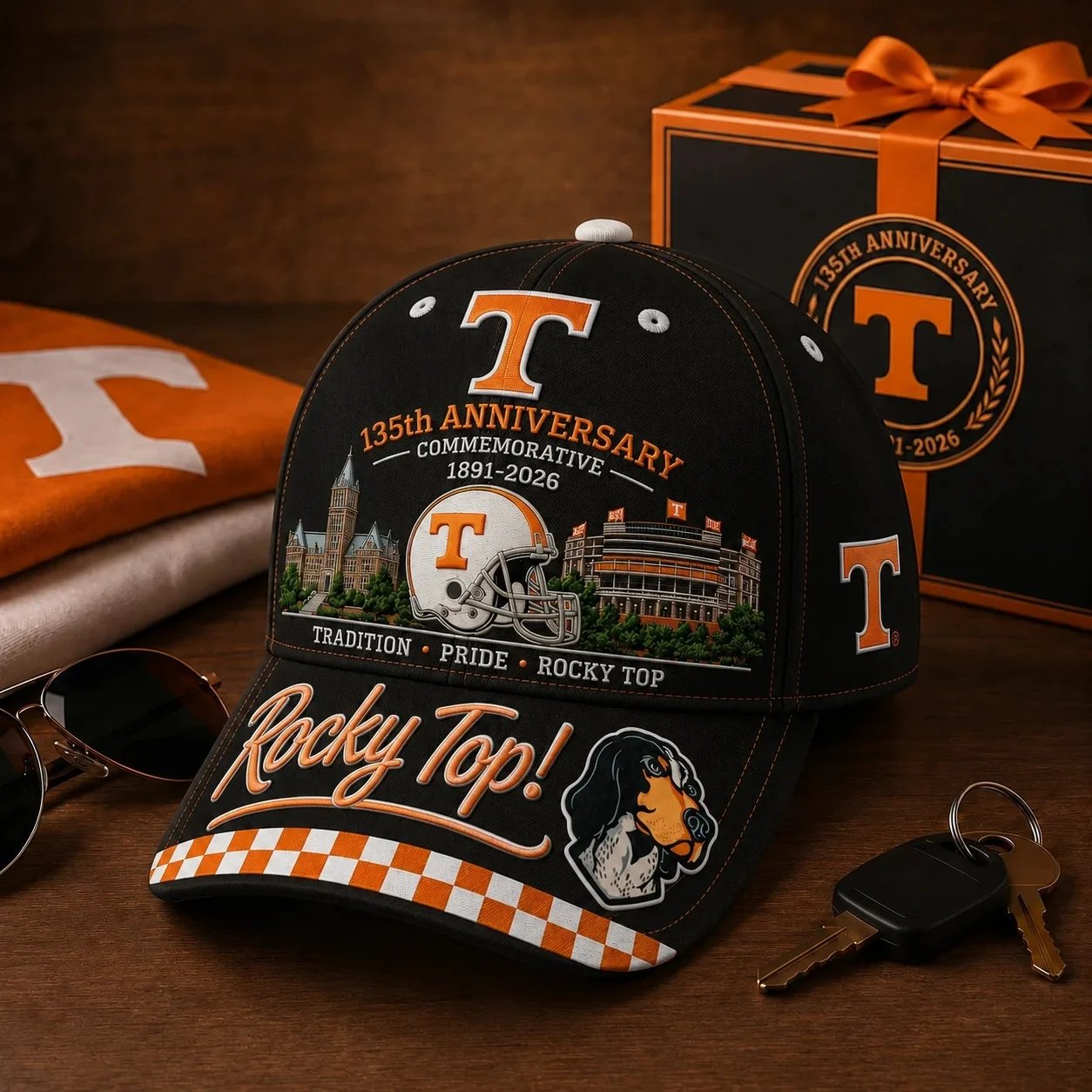 🇺🇸 Last Day Promo: 49% OFF🐶Rocky Top 135th Anniversary Commemorative Cap🏈