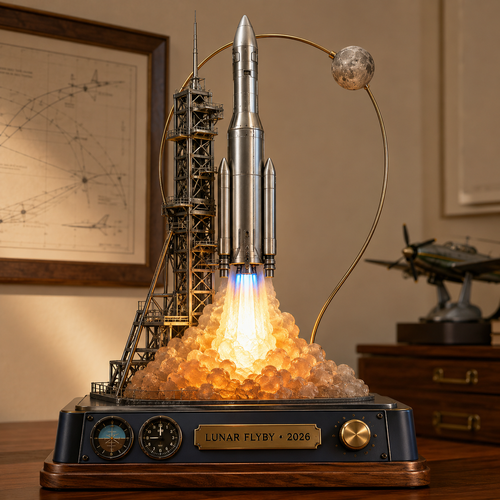 Lunar Flyby 2026 Rocket Launch Display