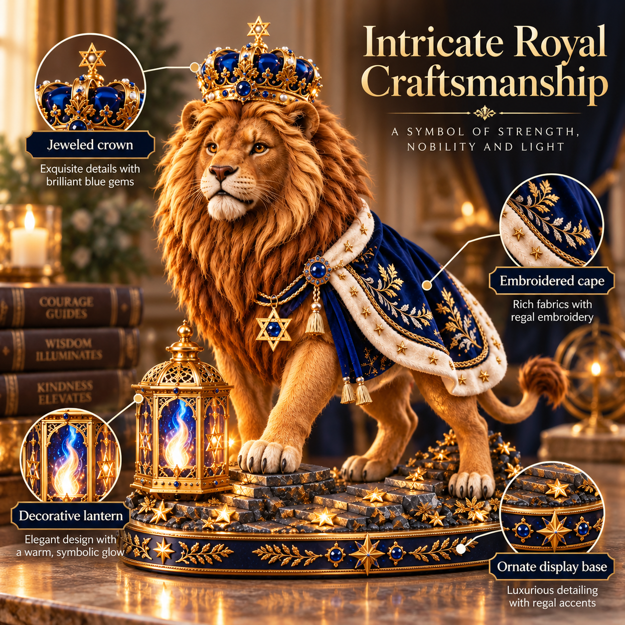 🕎 Guardian of Light Lion of Judah Figurine