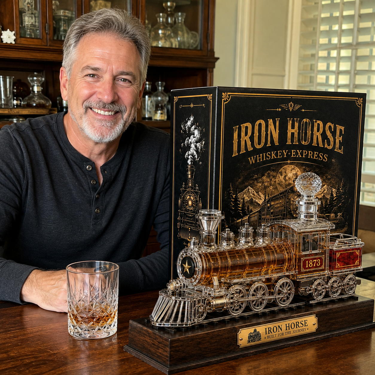 🚂 Iron Horse Whiskey Train Decanter