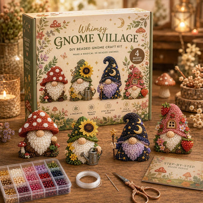 🐦LIMITED TIME SALE 50% OFF🧵✨ Creative Beaded Mini World 3D DIY Kit Collection👠