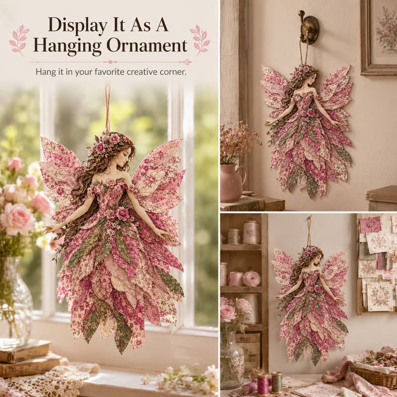 🧚‍♀️🌸 Premium Fairy Patchwork DIY Kit | Handmade Fantasy Wall Decor ✨